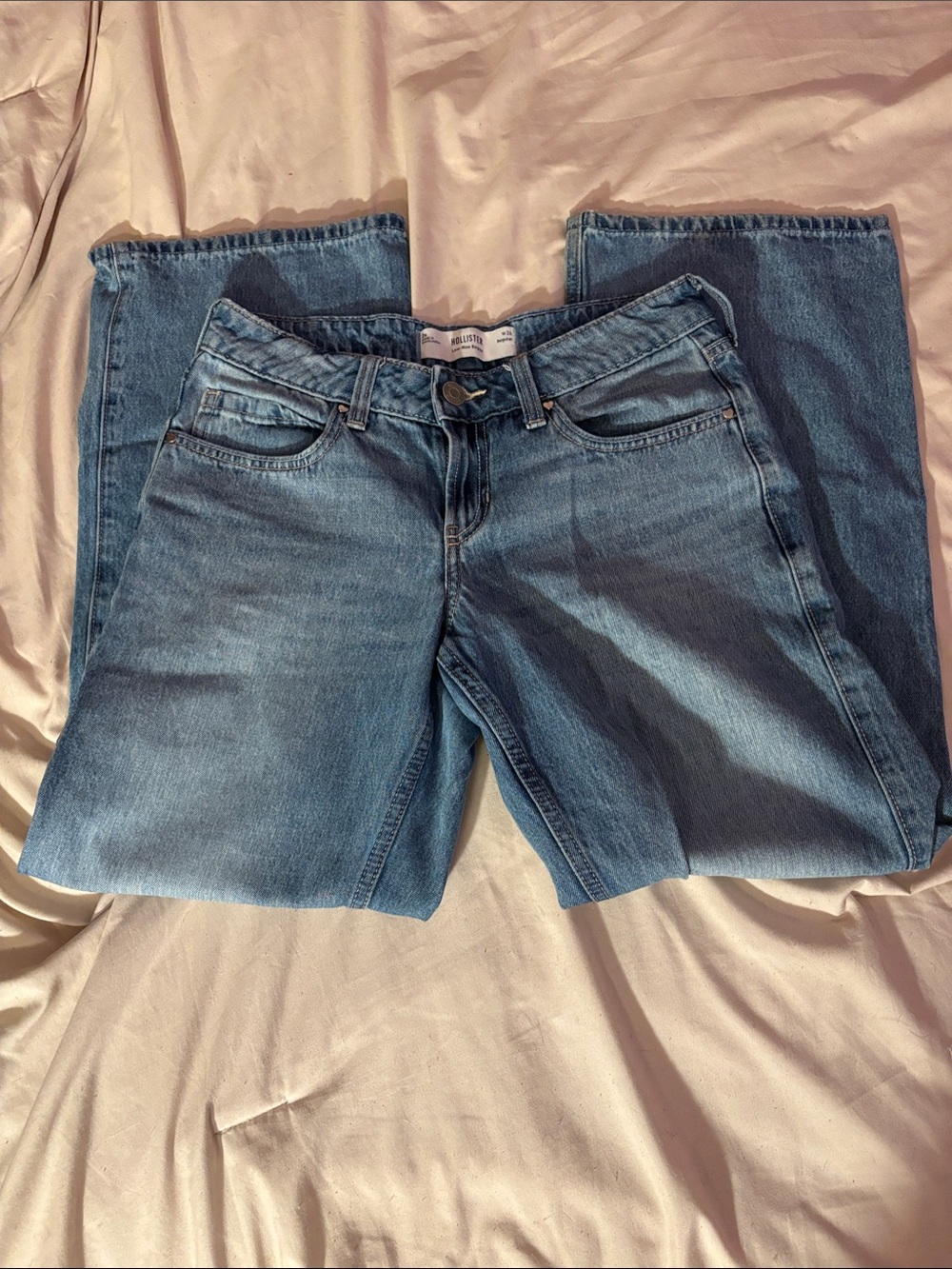 Hollister Light Blue Wide Leg Jeans